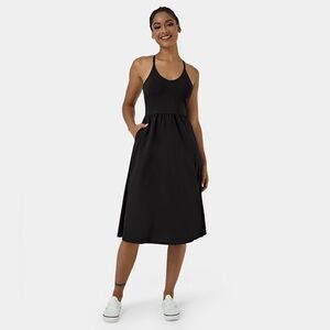 Halara Navy Everyday Midi Chill Dress-La Land Size S NWT